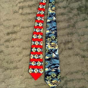 Set of Disney neckties